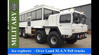 Ice explorer  OverLand MAN 8x8 camper trucks Best off road motorhome [upl. by Antipus]