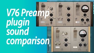 V76 Preamp plugin sound comparison [upl. by Anilok804]