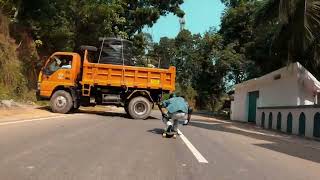 downhill longboard  skate  india  Kerala oxelo [upl. by Nedmac112]