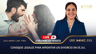 Consejos legales para afrontar un divorcio en Estados Unidos [upl. by Sadler484]