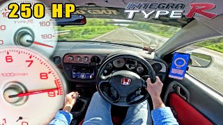 HONDA INTEGRA TYPE R DC5 VTEC  TOP SPEED on GERMAN AUTOBAHN [upl. by Lette]