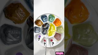 Part 2 Black VS yelloew which color do you like  colormixing satisfying asmr youtubeshorts [upl. by Frodina778]