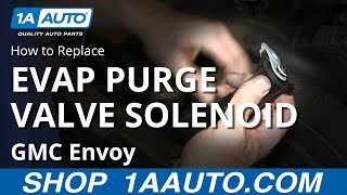 How to Replace Vapor Canister Purge Solenoid Valve 0304 GMC Envoy XL SUV [upl. by Poppy]