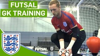 Closerange Blocks and Agility Drills  England Futsal Goalkeeper Training [upl. by Dhruv742]