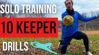 Solo Goalkeeper Training 10 More Drills to Do All By Yourself  Part 2 [upl. by Kimmie462]