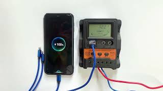 Solar Controller Regulator PWM Battery Charging Controller LCD Display Dual USB Output Mobile Phone [upl. by Endaira624]