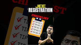 JEE Registration 5 Must Remember things✅✅jee jee2025 iit iitjee jeeregistration jeemains [upl. by Analra]