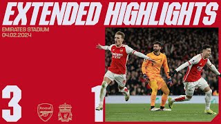 EXTENDED HIGHLIGHTS  Arsenal vs Liverpool 31  Saka Martinelli Trossard [upl. by Boice760]