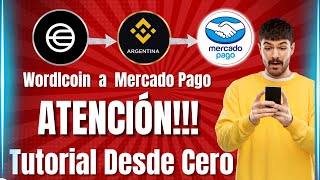 Cambiar WORDLCOIN a PESOS con BINANCE Tutorial desde Cero [upl. by Etnod]