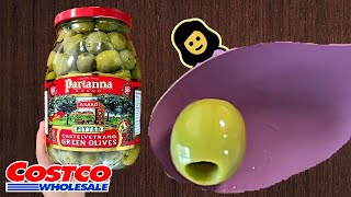 🇮🇹 Partanna Pitted Castelvetrano Green Olives  Costco Product Review [upl. by Denton]