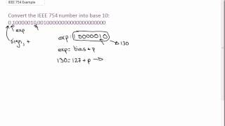 Example IEEE 754 32Bit to Decimal [upl. by Ettenna]