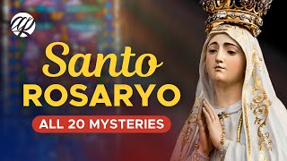 SANTO ROSARYO All 20 Mysteries • Tagalog Holy Rosary Complete [upl. by Atekehs930]