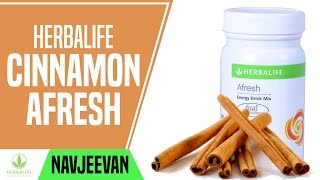 Herbalife Afresh Energy Drink Mix Cinnamon Navjeevan India Hyderabad [upl. by Enelear]