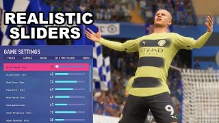 FIFA 23 Realistic Sliders Player Career Mode Sliders  Gameplay [upl. by Alhsa]