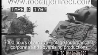 Footagedirect  Sherman Tank clips WWII [upl. by Notnek457]