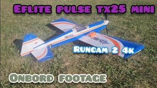 eflite pulse tx25 mini runcam 2 4k [upl. by Gelasias]