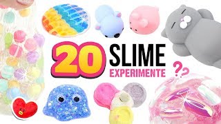 20 NEUE SCHLEIM Experimente 😱Verrückter DIY SLIME SLIME 😍ASMR Deutsch [upl. by Vogel]