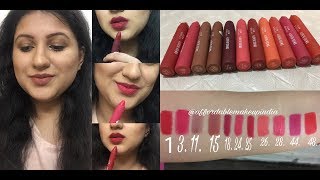 BEST AFFORDABLE Matte Lip Crayons India Rs150 Swiss Beauty [upl. by Ennaylloh]