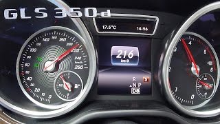 Mercedes Benz GLS 350d ACCELERATION amp TOP SPEED 0215 kmh by AutoTopNL [upl. by Jill]