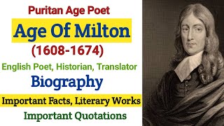 John Milton  age of Milton in English Literature in Hindi  major works  complete note on Milton [upl. by Matlick455]