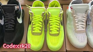 Nike OffWhite x Air Force 1 Low ‘Volt’ from Correctkickz airforce nike sneakers offwhite [upl. by Barncard]