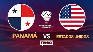 PANAMÁ VS ESTADOS UNIDOS  CAMPEONATO SUB18  EN VIVO [upl. by Jeralee]