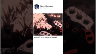 Bakugous death bakugou anime saddestmoment mha [upl. by Assillem]