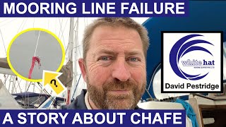 Chafe Causes Mooring Line Failure On Yacht [upl. by Nnylaj921]