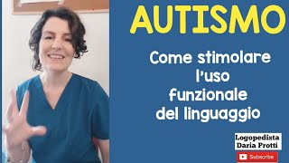 Stimolare luso funzionale del linguaggio nell autismo [upl. by Venita]