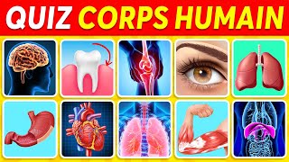 Devine 30 PARTIES du CORPS HUMAIN 🧍‍♂️🧠🧬 Quiz ANATOMIE ✅ [upl. by Notgnihsaw]