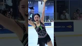 Skye Chua sparkles at the 2024 Philippine National Figure Skating Championships ✨ [upl. by Annid]