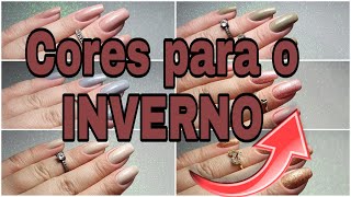 CORES claras de ESMALTE para o INVERNO  Naty Scalada [upl. by Sesiom]