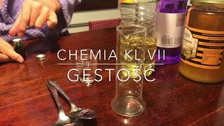 ChemiaFizyka klVII  GĘSTOŚĆ [upl. by Lauree]