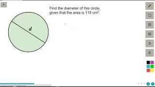 Finding the radius and diameter of a circle [upl. by Etnuaed]