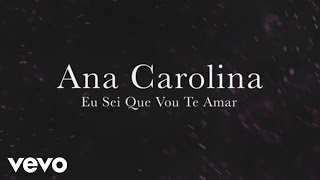 Ana Carolina  Eu Sei Que Vou Te Amar Lyric Video [upl. by Reprah264]