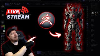 Sculpting a Mech Character in ZBrush  Episode 6 Secondary Details [upl. by Virgie661]