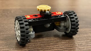 Very Unique amp Compact Front Axle Steering System  LEGO Technic [upl. by Adorl]