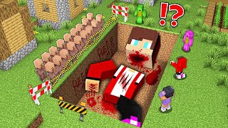 Who Buried GIANT JJ ALIVE in Minecraft Challenge  Maizen [upl. by Slerahc]