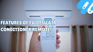 Features of Fujitsu air conditioner remote [upl. by Siulesoj942]