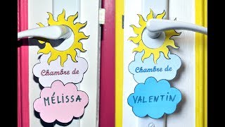 DIY PLAQUE DE POIGNÉE DE PORTE POUR ENFANT [upl. by Trofmoc]