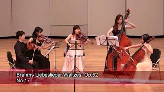 Brahms Liebeslieder Waltzes Op52 No1 2 8 9 11 12 17 18 [upl. by Nylidnam]