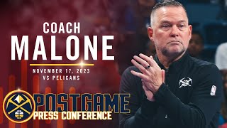 Coach Malone Post Game Press Conference [upl. by Cavil]