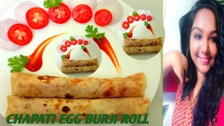 Egg Burji Chapati Roll Home Made Recipe Healthy Recipe Chapati Egg Roll Albys Kitchen World [upl. by Aneris]