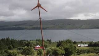 Using a rope hoist on Scoraig [upl. by Pincince]