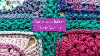 Aan elkaar haken  Platte vlecht  Linkshandig [upl. by Quenna]