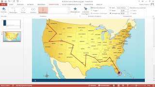 Multimedia einsetzen in PowerPoint 2013 Tutorial Entlang einer Route animieren video2braincom [upl. by Eelyma]