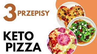 Pizza bez mąki 3 proste przepisy na KETO pizzę [upl. by Lamarre255]