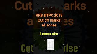 RRB NTPC Previous year cut off marks  2019 cut off marks actualgyan railwayrecruitment rrbs [upl. by Sedaiuqlem525]