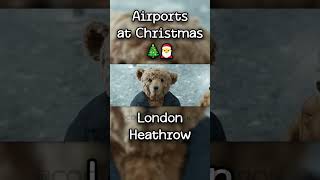 Airports at Christmas London Heathrow 🎄🎅 avgeeks aviation airline planes flight [upl. by Eerat461]