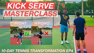 Kick Serve Masterclass  10Day Tennis Transformation EP4 [upl. by Greenebaum]